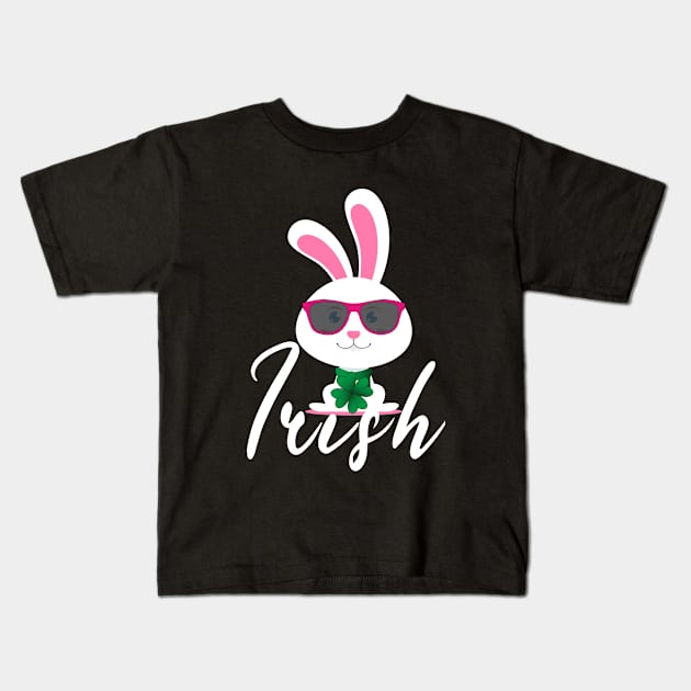 Irish Bunny St Patricks Day gift for men/women/kids Kids T-Shirt by angel